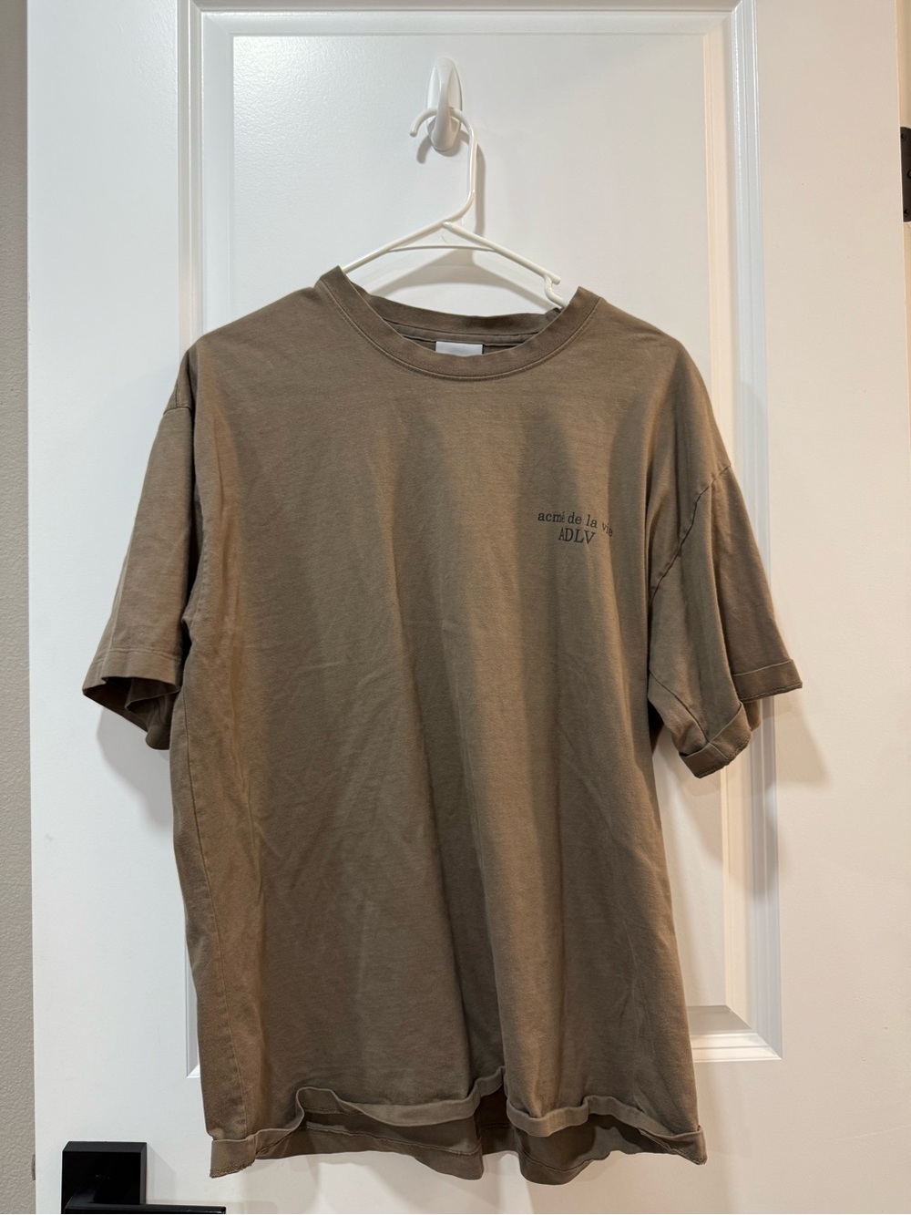 ADLV Brown Crew Neck Short Sleeve Shirt